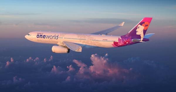 ‘Aloha all around the world:’ Hawaiian Airlines unveils oneworld alliance livery aircraft