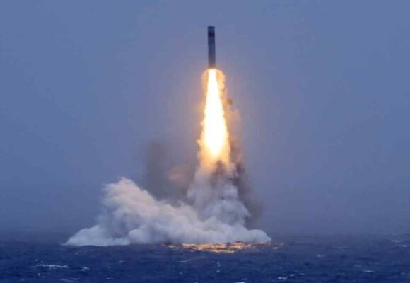 A three-way nuclear arms race